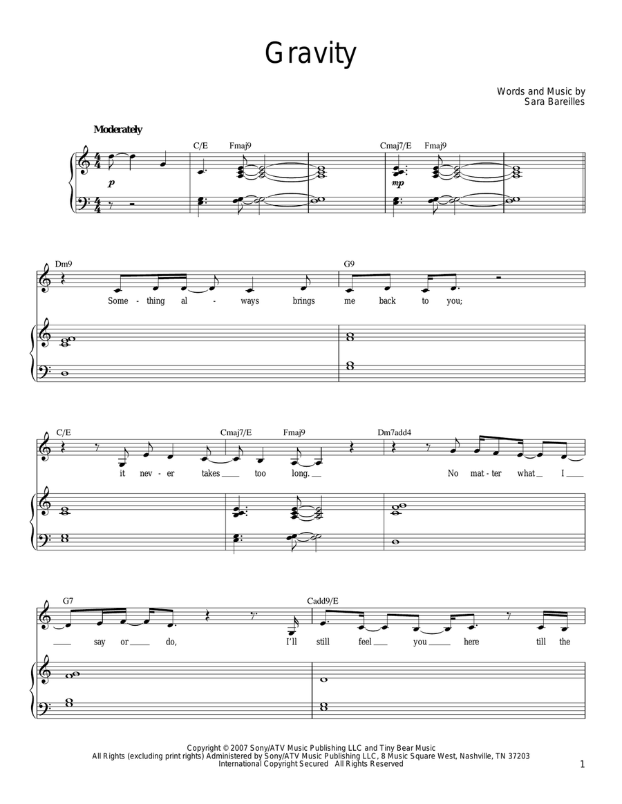 Gravity Voice scores gallery preview page 1