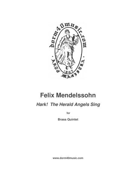 Hark! The Herald Angels Sing for Brass Quintet image number null