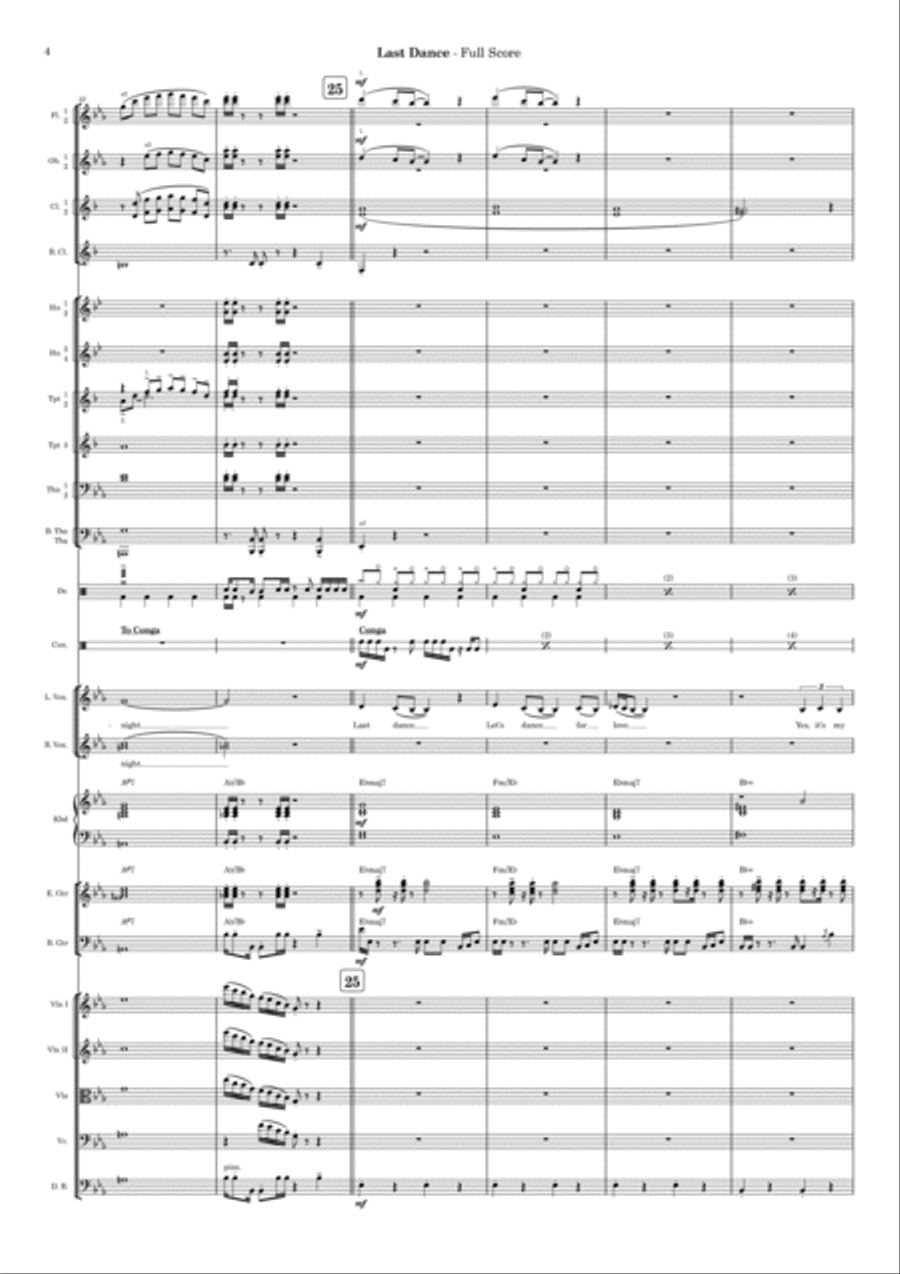 Last Dance Full Orchestra scores gallery preview page 4