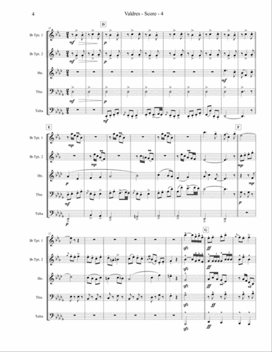 Valdres Valdres Brass Ensemble scores gallery preview page 4
