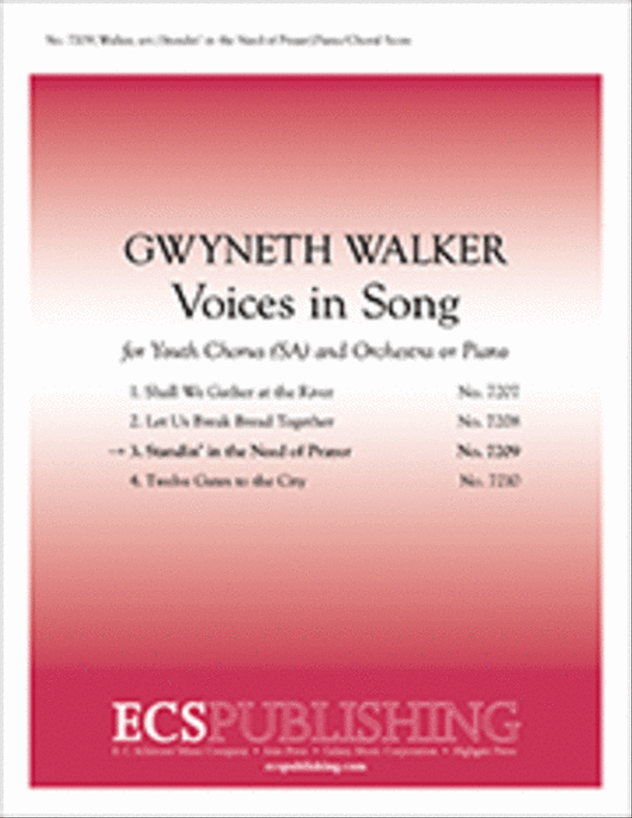 Voices in Song: 3. Standin' in the Need of Prayer SA scores gallery preview page 1