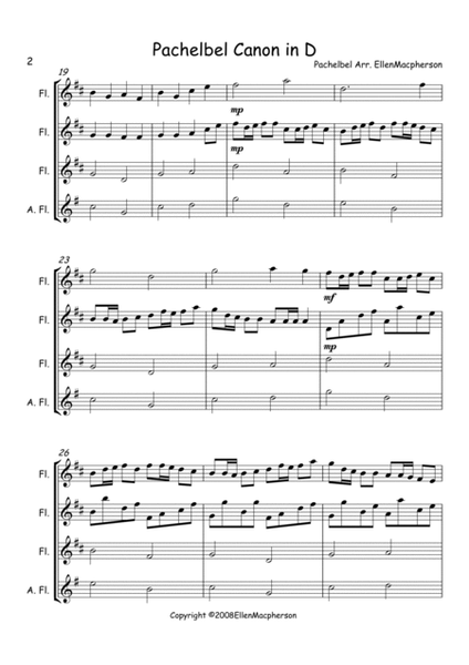Pachelbel's Cannon in D - Flute Trio