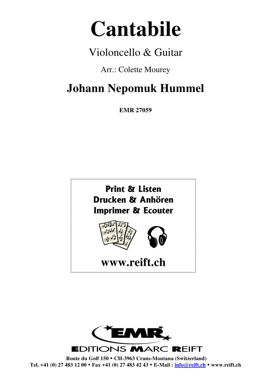 Cantabile Cantabile Cello scores gallery preview page 1