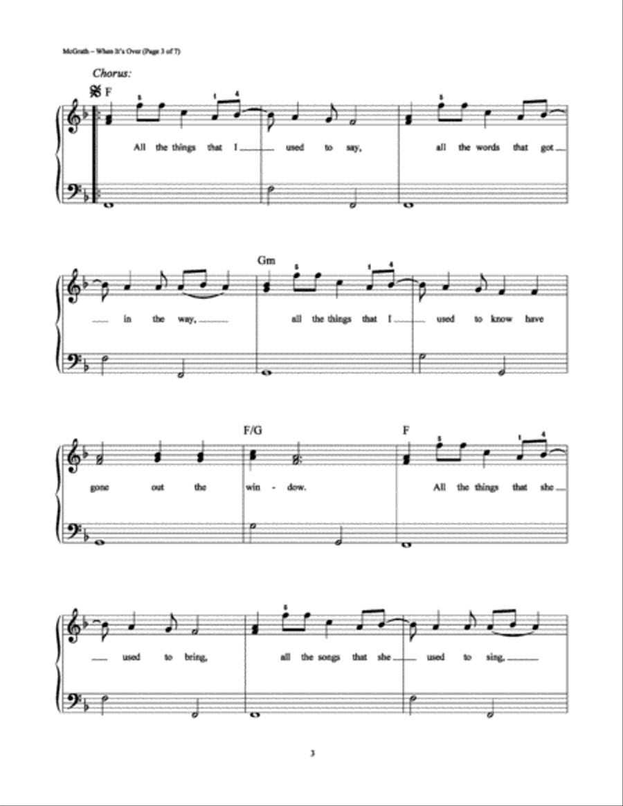 When It's Over Easy Piano scores gallery preview page 3
