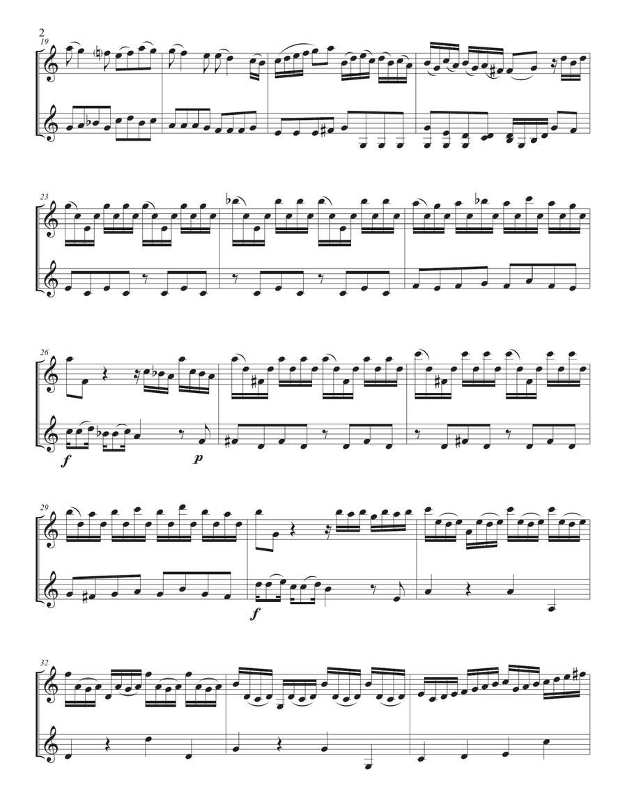 Concerto in a minor, TWV 51:a2 String Duet scores gallery preview page 3