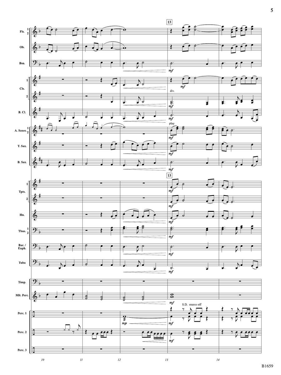Yonaguska: Score by William Owens Concert Band - Digital Sheet Music page 5