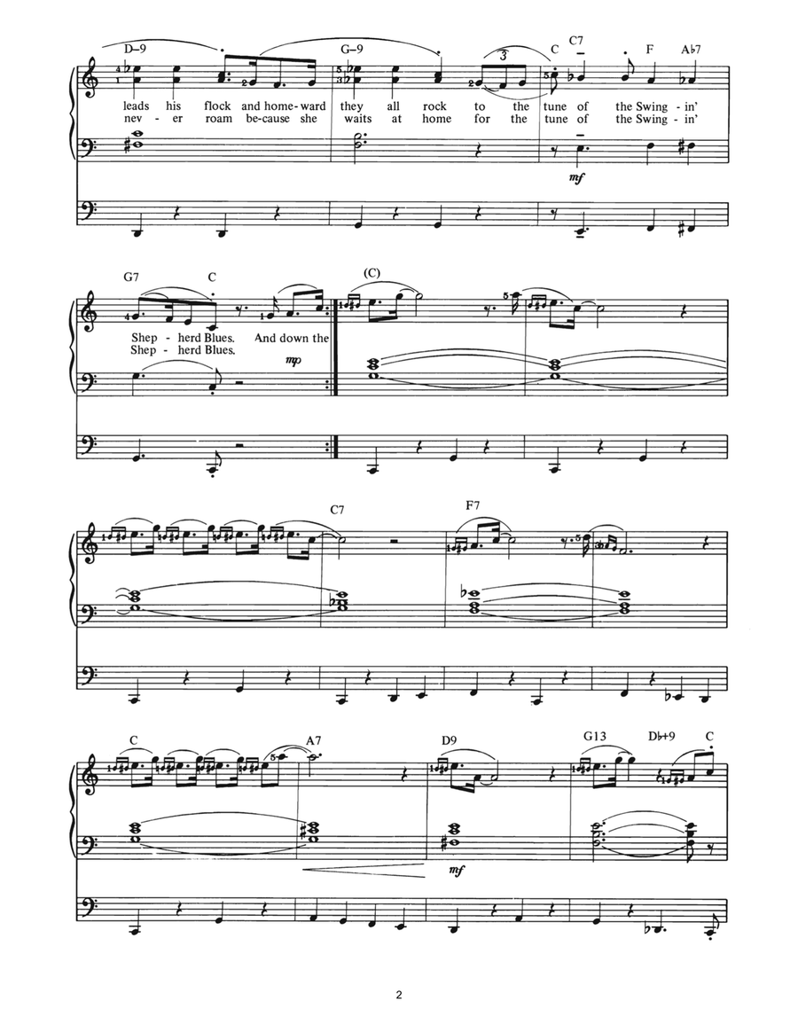 Swingin' Shepherd Blues Organ Solo scores gallery preview page 2