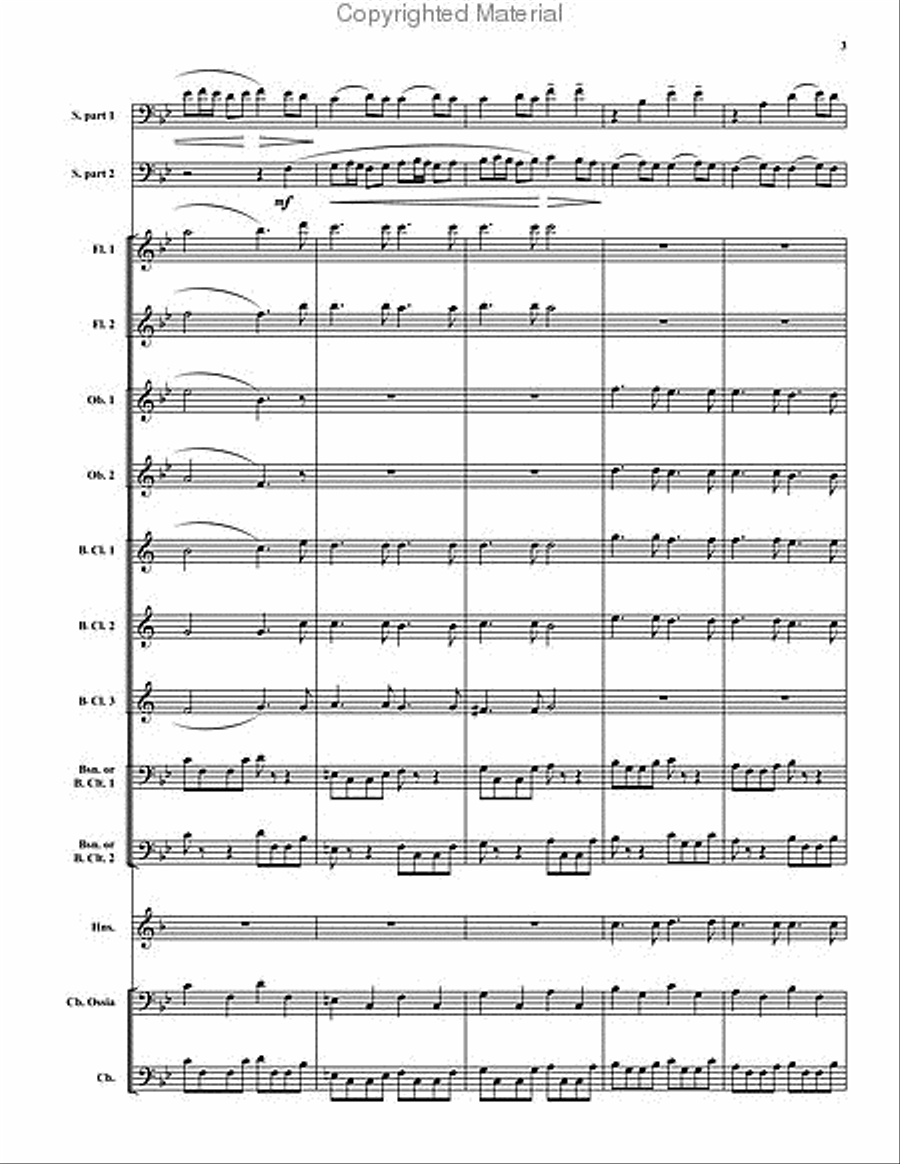 Aria - Duet from Cantata No. 78 Bassoon scores gallery preview page 4