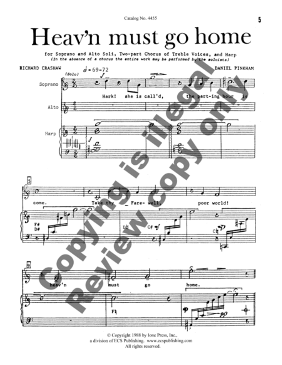Heav'n Must Go Home SA scores gallery preview page 4