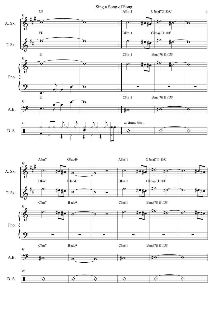 Sing A Song Of Song Small Ensemble scores gallery preview page 6