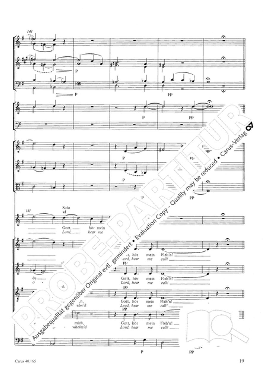 Hor mein Bitten (2 Fassungen) Score scores gallery preview page 30
