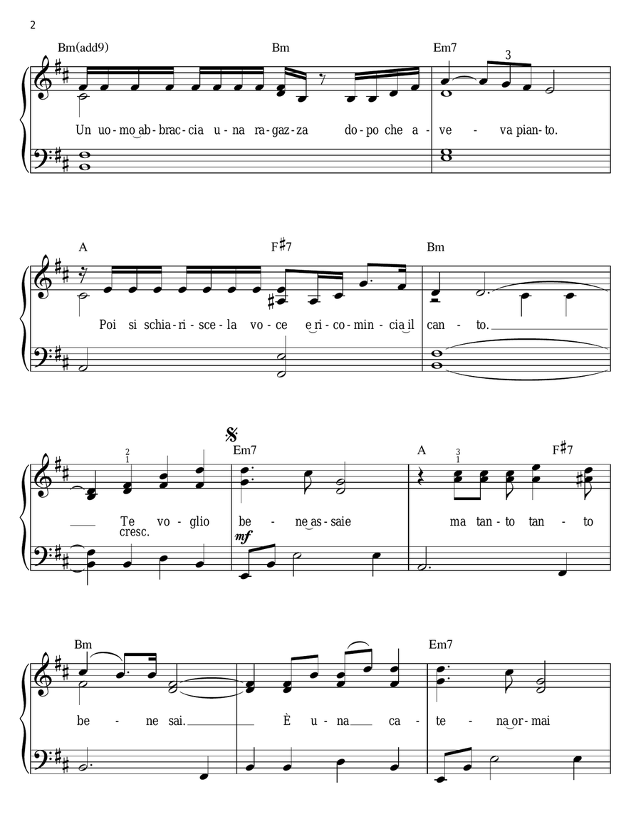 Caruso Easy Piano scores gallery preview page 2