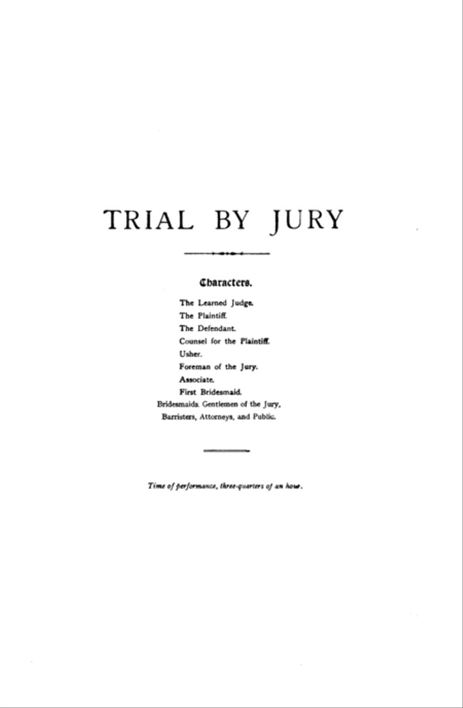 Trial by Jury