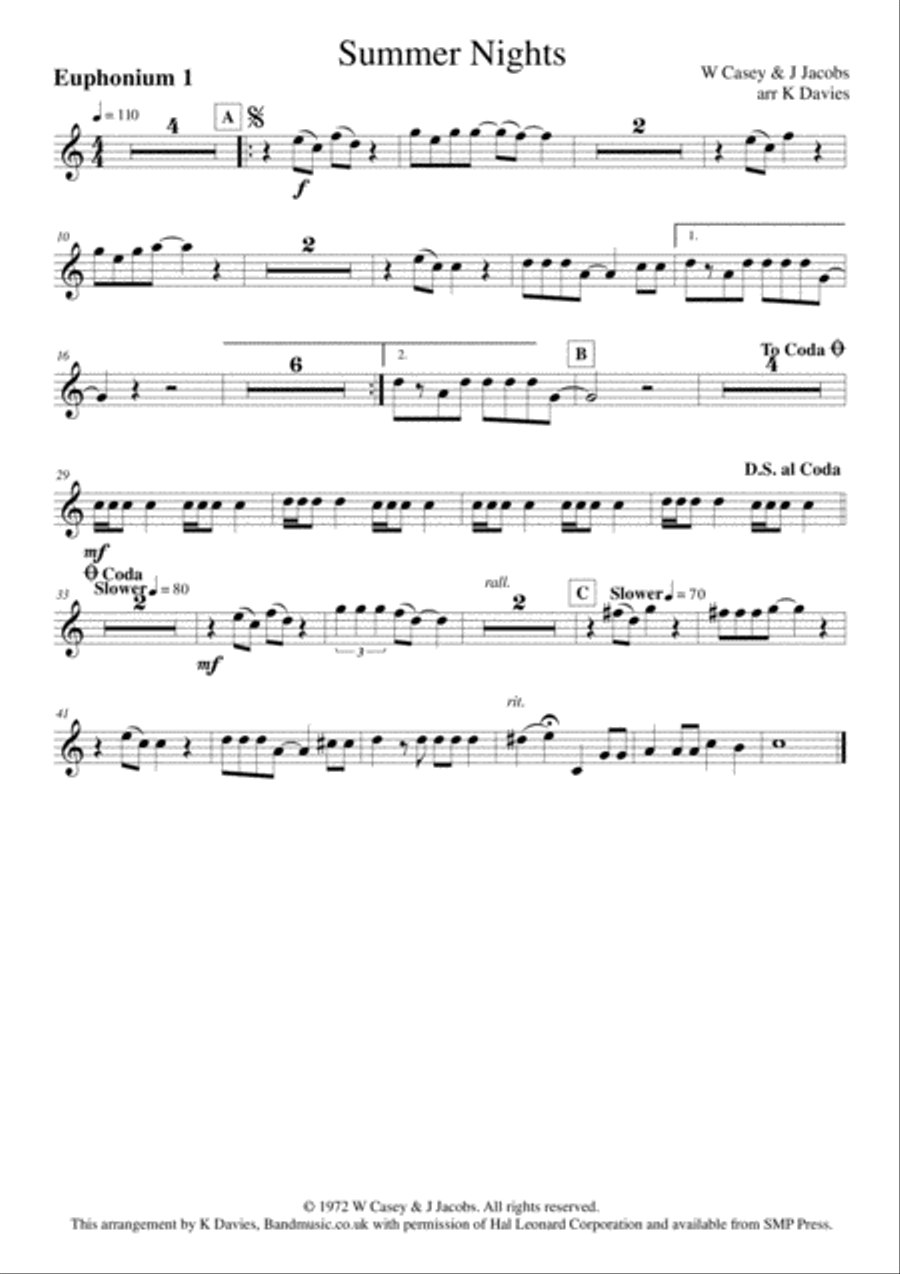 Summer Nights Summer Nights Small Ensemble scores gallery preview page 4