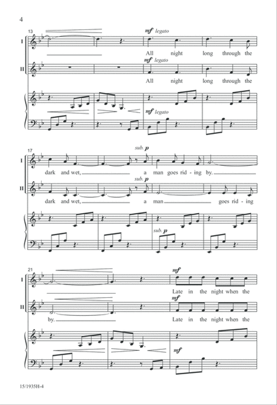 Windy Nights 3-Part scores gallery preview page 4