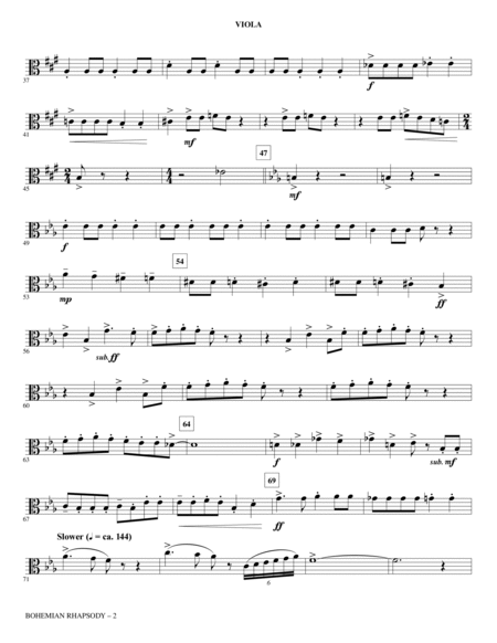 Bohemian Rhapsody (arr. Mark Brymer) - Viola