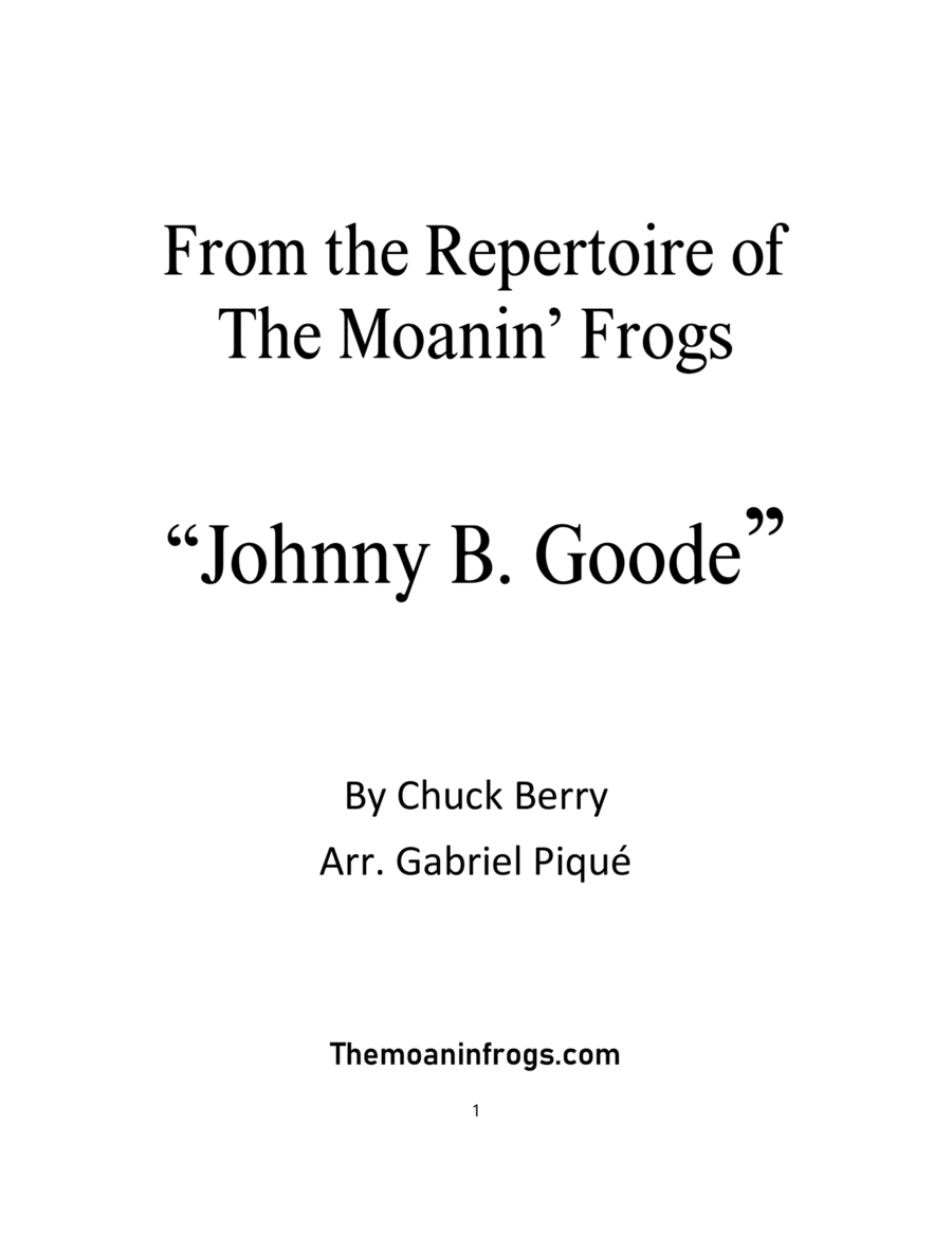 Book cover for Johnny B. Goode