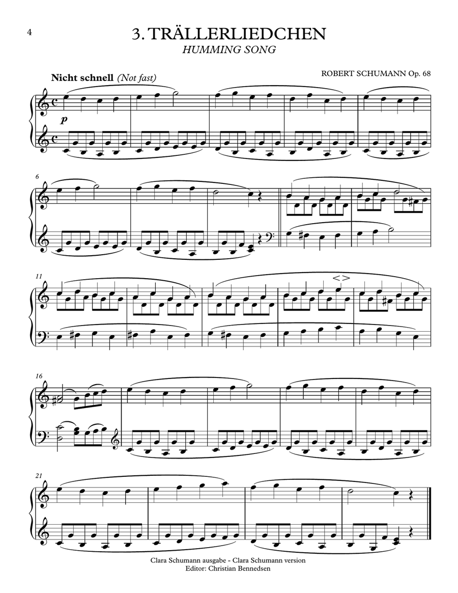 Robert Schumann - Album für die Jugend (Album For The Young) Op. 68 Part 1 Piano Method scores gallery preview page 4