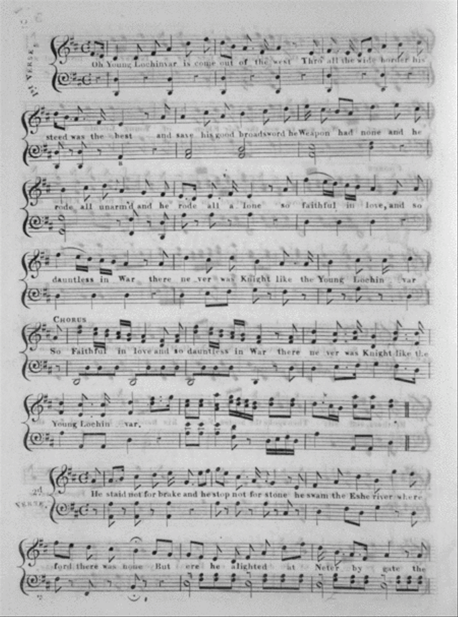 Young Lochinvar From Marmion. A Tale of Flodden Field Voice scores gallery preview page 2