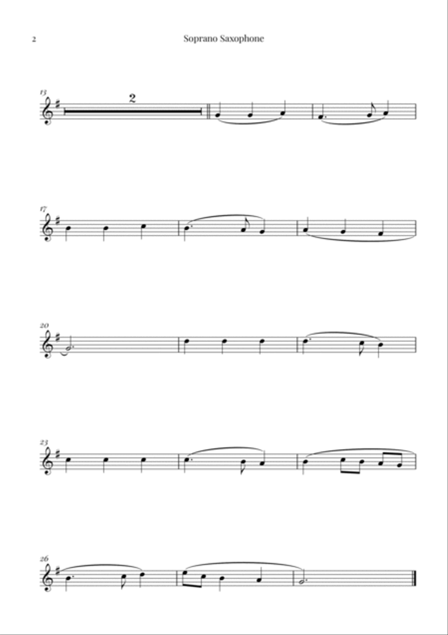 My Country 'Tis of Thee (America) Saxophone Quintet scores gallery preview page 6