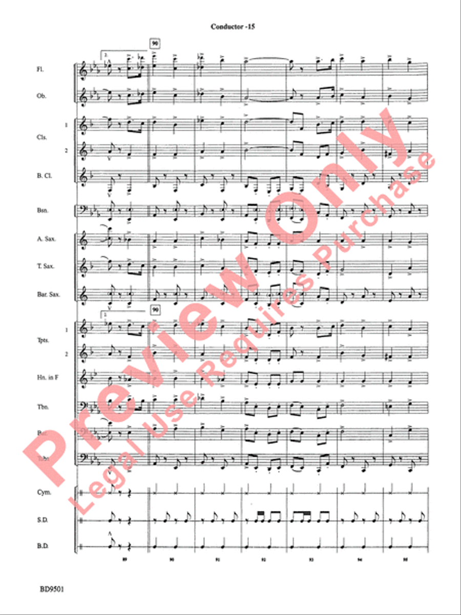 The Chimes of Liberty Concert Band scores gallery preview page 17