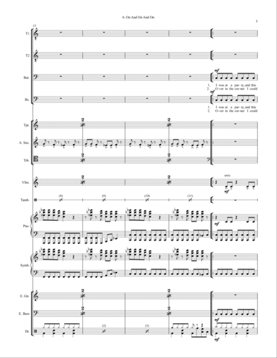 On And On And On Large Ensemble scores gallery preview page 3