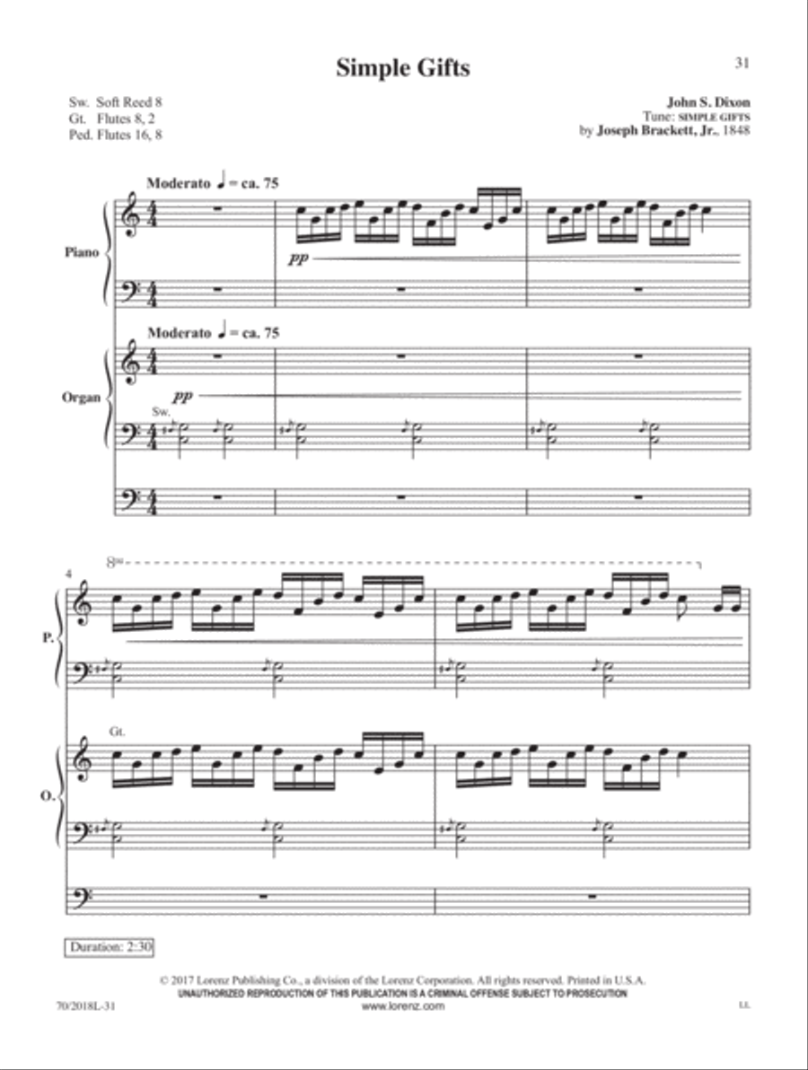 Holy Manna Organ scores gallery preview page 18
