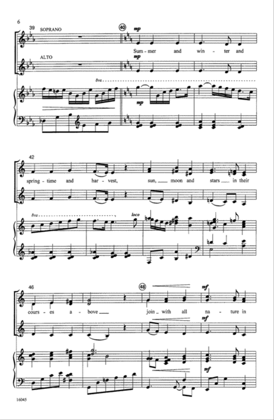 Great Is Thy Faithfulness 4-Part scores gallery preview page 6