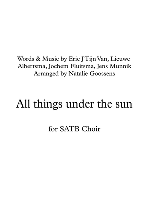 Book cover for All Things Under The Sun
