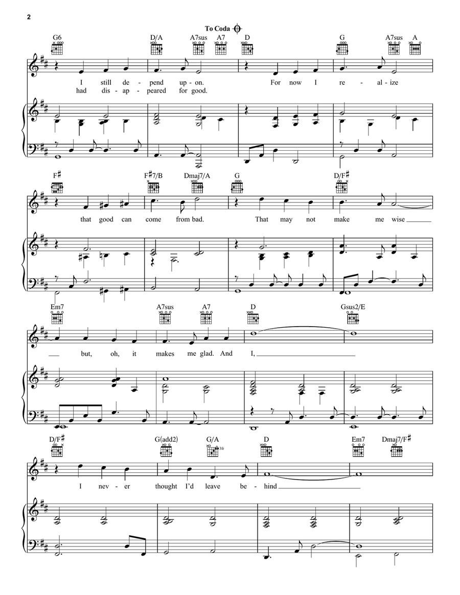 A Change In Me (from Beauty and the Beast: The Musical) Guitar scores gallery preview page 2