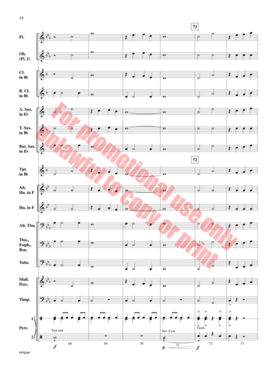 Mammoth Concert Band scores gallery preview page 15