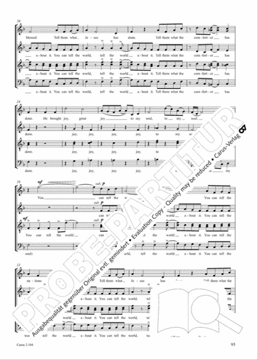 Hallelujah. Gospels and Spirituals for mixed choir Mixed Choir scores gallery preview page 77