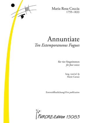 Book cover for Annuntiate: Ten Extemporaneous Fugues