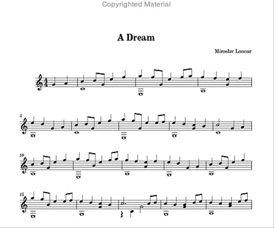 Dreams and Memories Dreams and Memories Classical Guitar scores gallery preview page 2