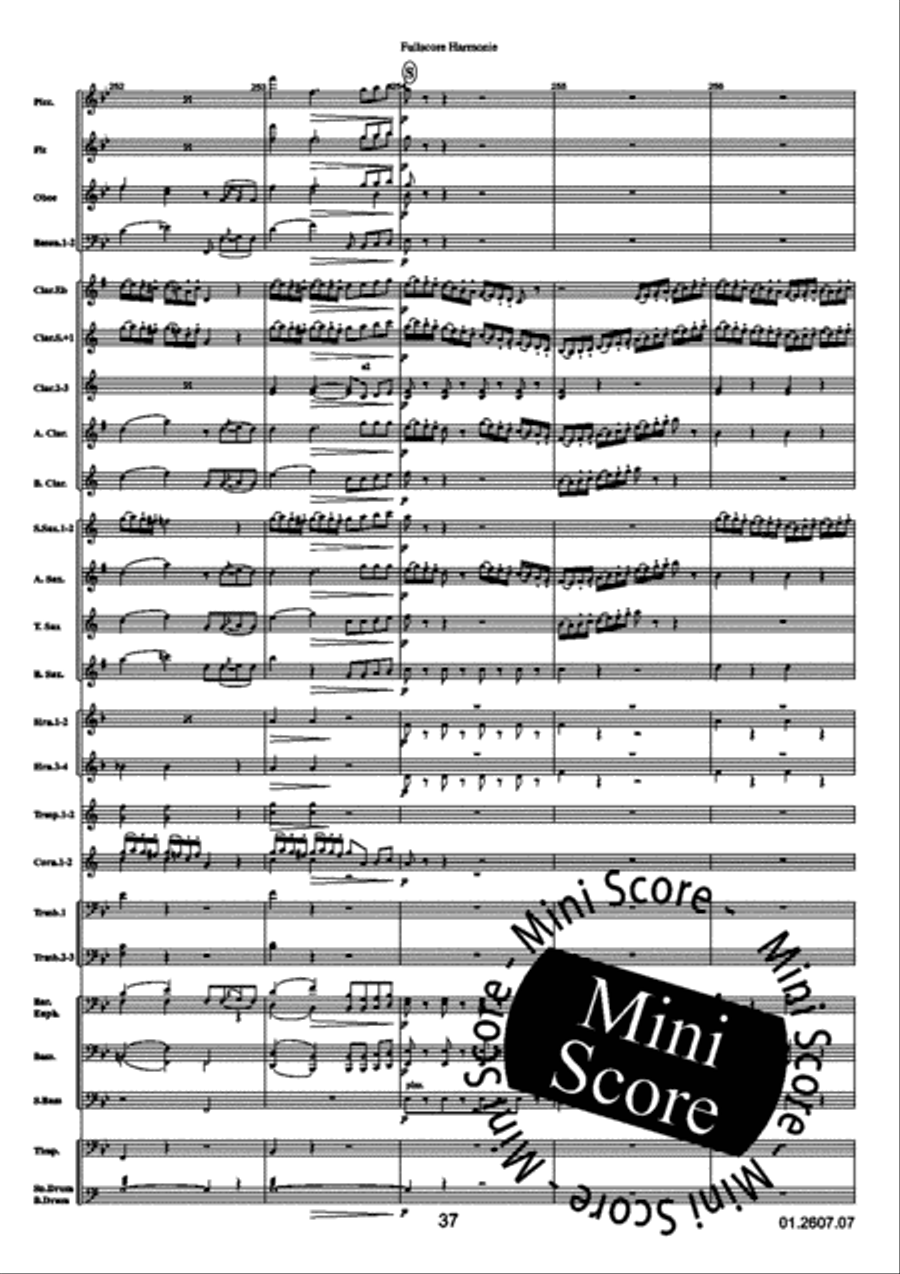 Anacreon Ouverture Concert Band scores gallery preview page 43