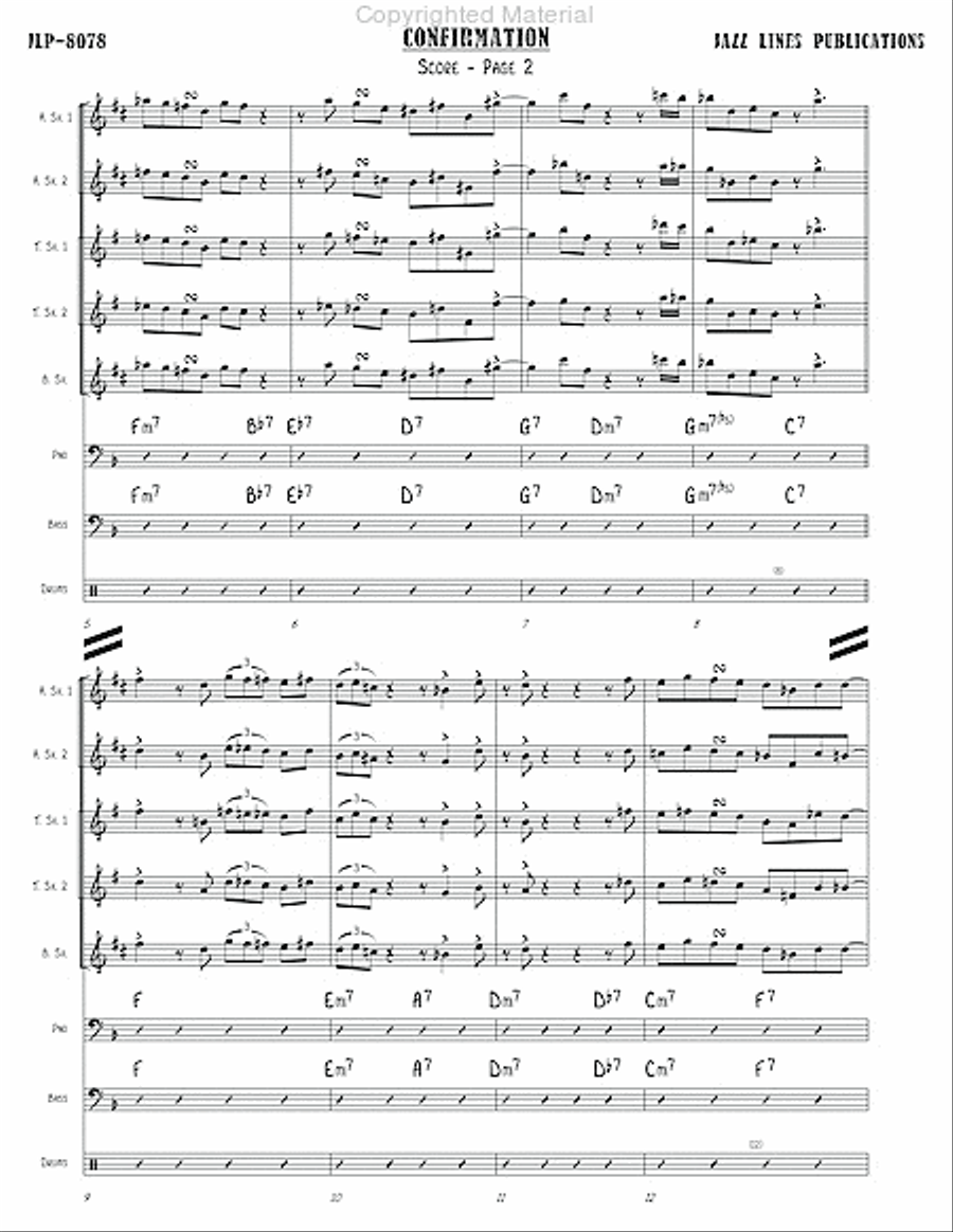 Confirmation Jazz Ensemble scores gallery preview page 7