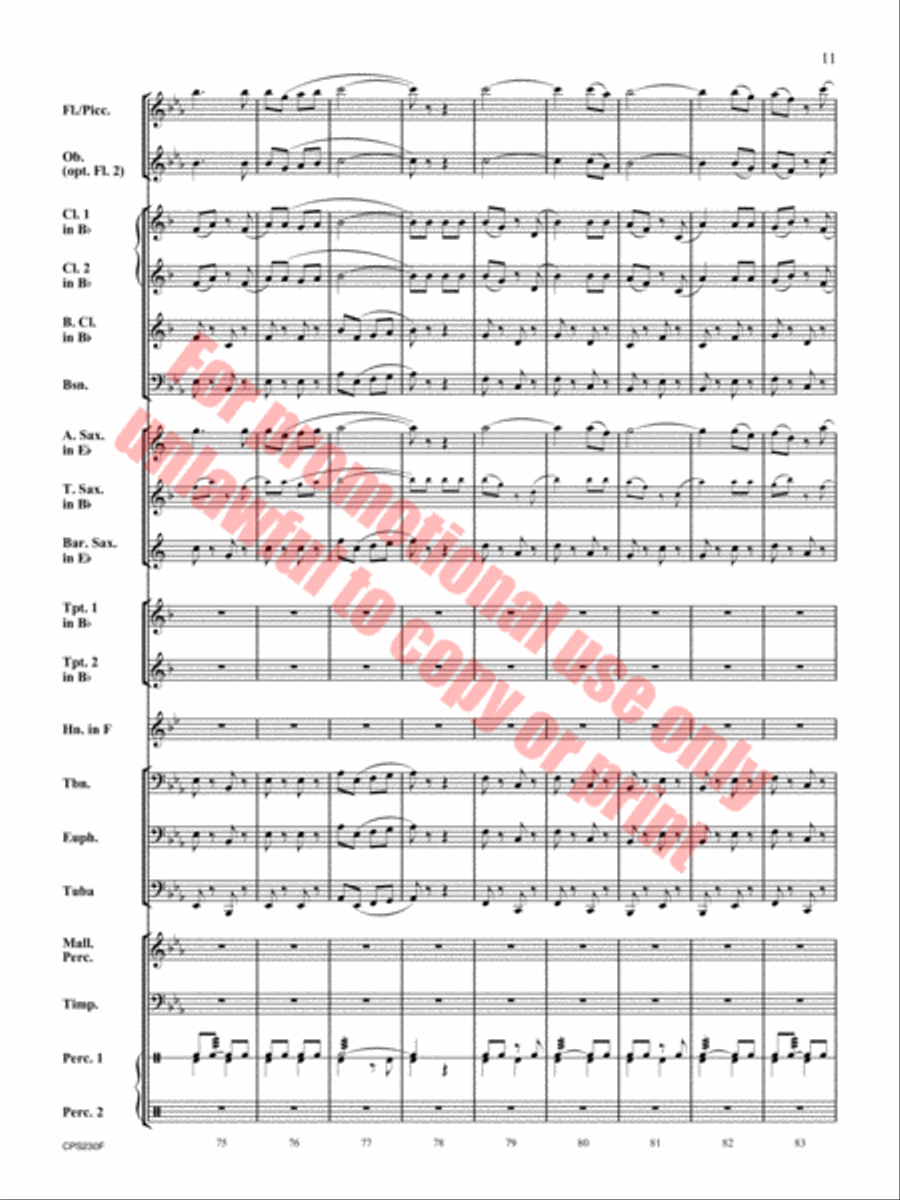 Bay Shore Park Concert Band scores gallery preview page 12