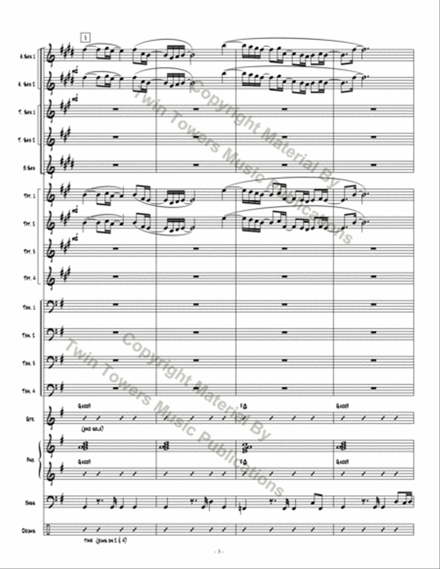 Going Home Going Home Jazz Ensemble scores gallery preview page 4