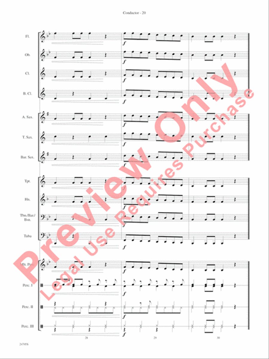 Belwin Beginning Band Kit #2 Concert Band scores gallery preview page 23