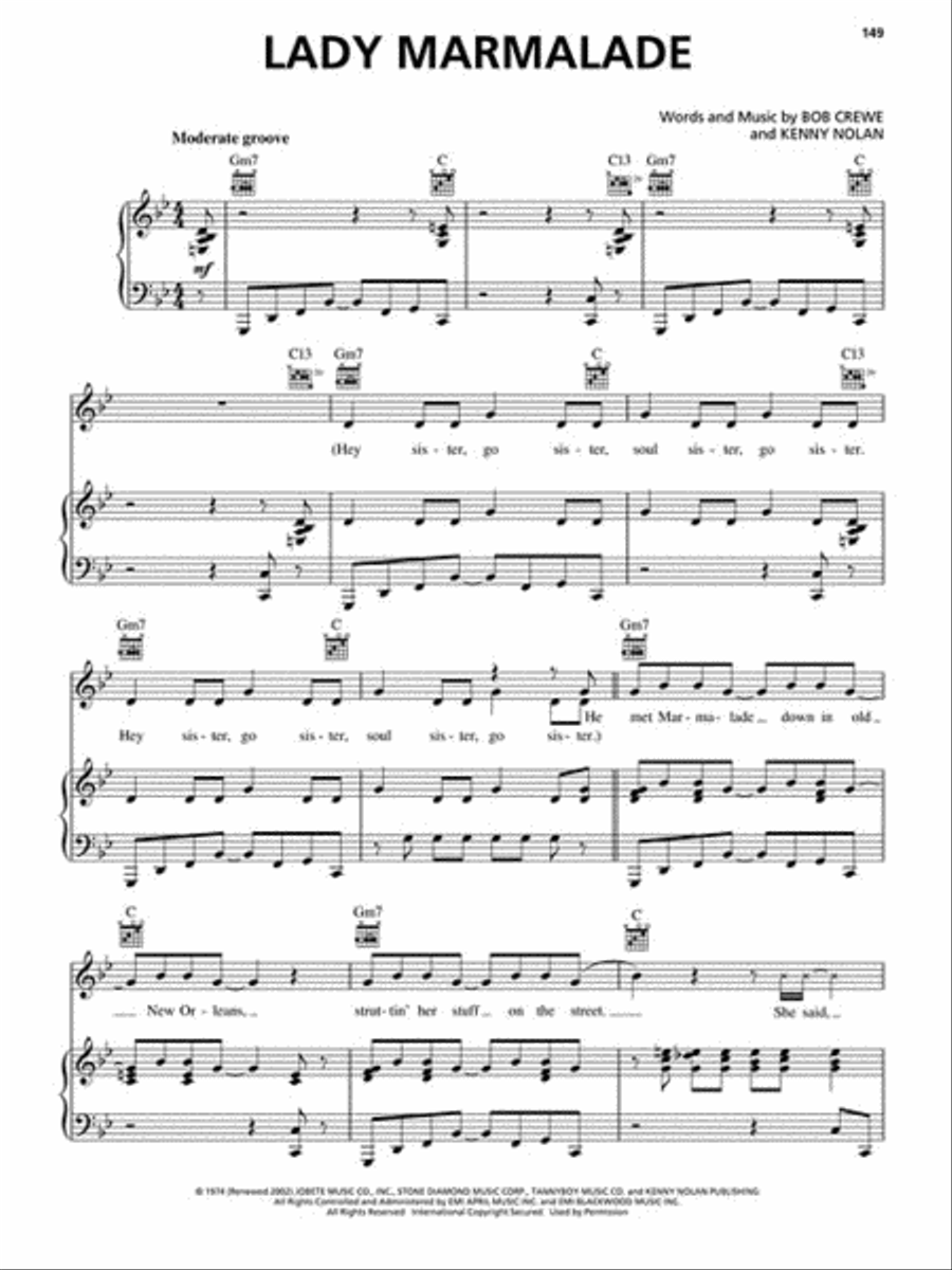 The Best Disco Songs Ever Piano, Vocal, Guitar scores gallery preview page 4