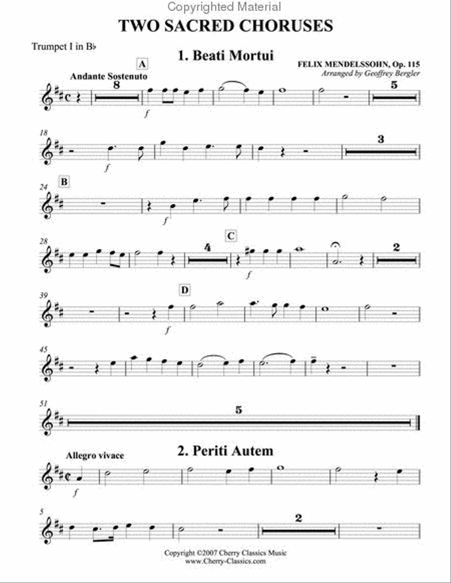 Two Sacred Choruses, Op. 115 Choir scores gallery preview page 4