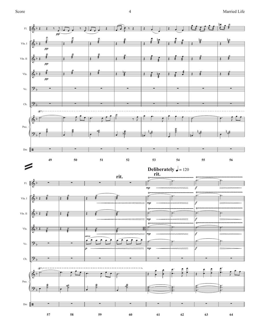 Married Life Large Ensemble scores gallery preview page 6