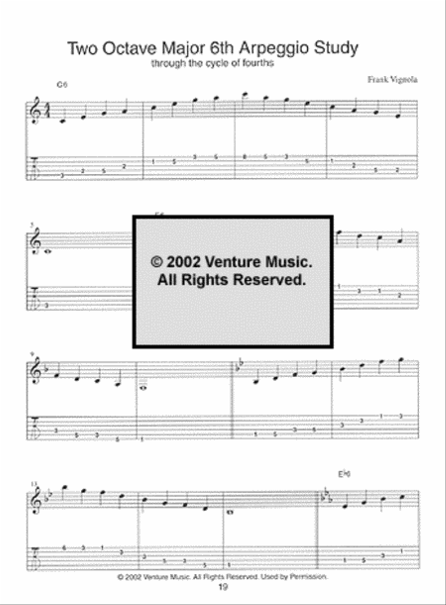 Complete Arpeggio Study Method Electric Guitar scores gallery preview page 2