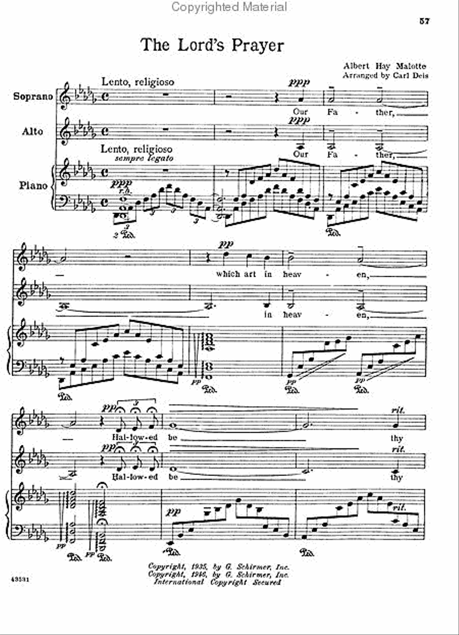 Schirmer's Favorite Sacred Duets Piano Accompaniment scores gallery preview page 3