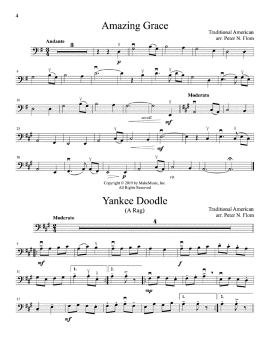 The Beginning Cello Soloist Small Ensemble scores gallery preview page 4