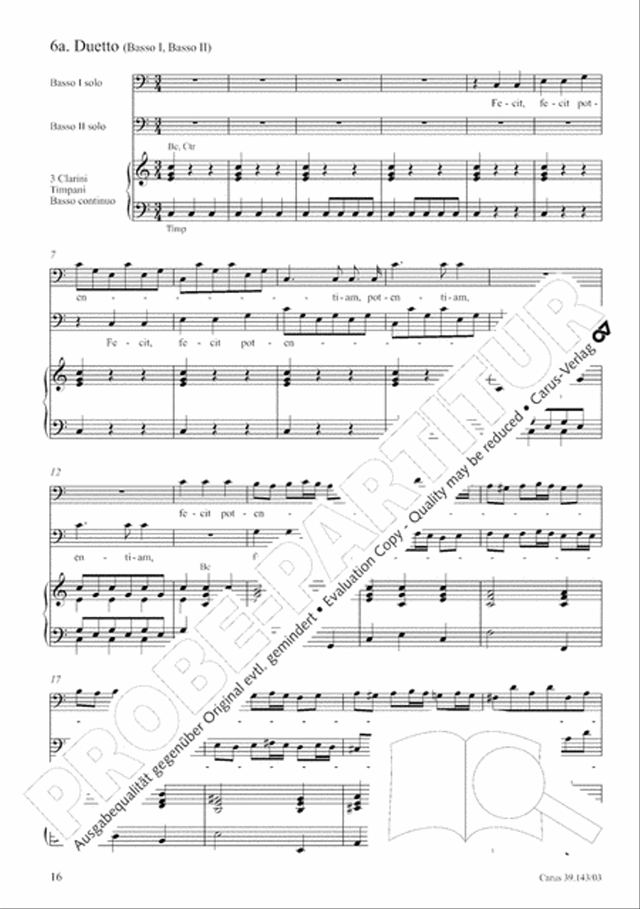 Magnificat in C major 4-Part scores gallery preview page 17