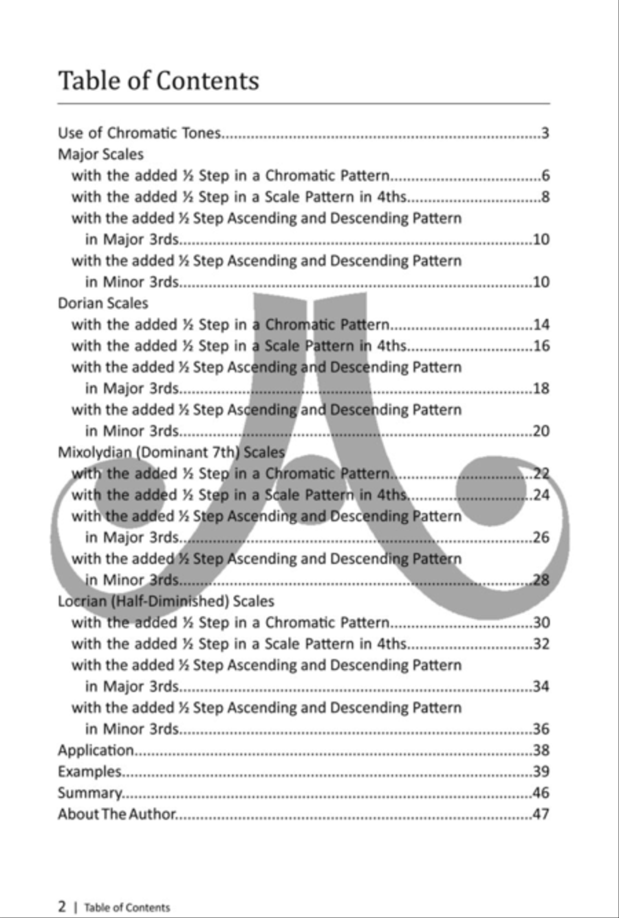 Bebop Scales: Jazz Scales And Patterns In All 12 Keys- Bass Clef Bass Clef Instrument scores gallery preview page 2
