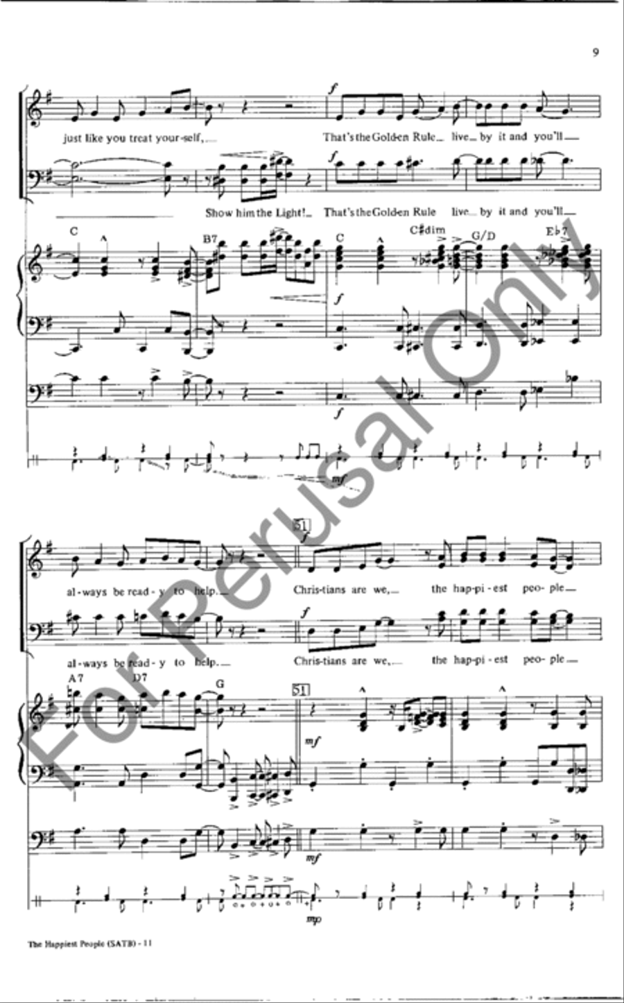 The Happiest People The Happiest People 4-Part scores gallery preview page 9