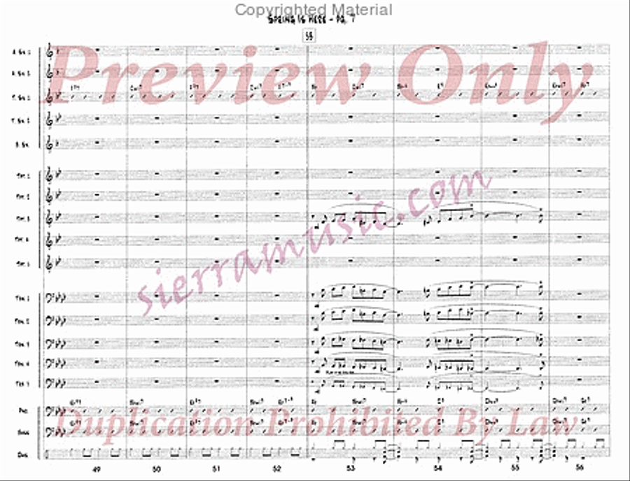 Spring Is Here Jazz Ensemble scores gallery preview page 8