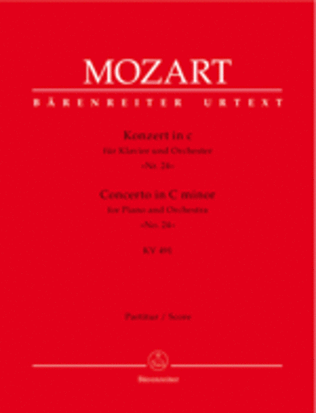 Book cover for Concerto for Piano and Orchestra, No. 24 c minor, KV 491